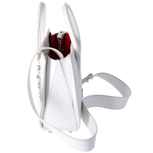 Christian Louboutin Paloma Studded Mini Handbag White Leather